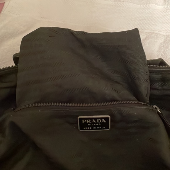 Prada nylon purse black bought at designer resale store. In good used condition. - Picture 15 of 17